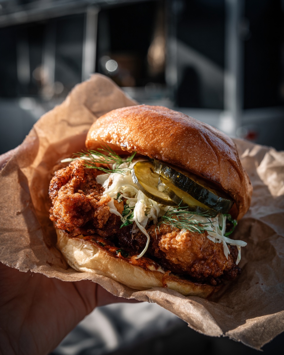 Fried chicken sandwich
